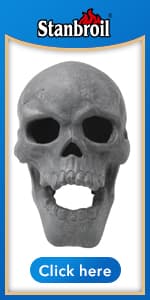 Stanbroil Large Ceramic Gas Logs, 10 Piece Set of Decoration Ceramic Wood Logs for All Types of Ventless, Gel, Ethanol, Electric, Gas Inserts, Propane, Indoor or Outdoor Fireplaces & Fire Pits