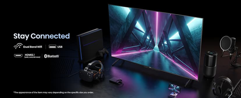 Hisense 85-Inch Class QD7 Series QLED 4K UHD Google Smart TV (85QD7N, 2024 Model) - QLED, Native 144Hz, Motion Rate 240, Direct Full Array, Game Mode Pro, Alexa Compatibility