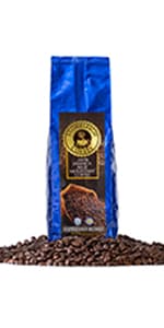 Stoneleigh Coffee – Premium 100 Grade A Jamaica Blue Mountain Coffee Roasted Beans– Genuine Jamaican Product - Traditional Jamaican Crocus (Burlap) Bag Packed Ideal for Gifting, 16oz