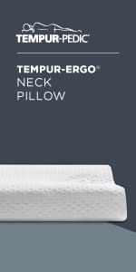 Tempur-Pedic TEMPUR-Ergo Neck Pillow, Large Profile, White