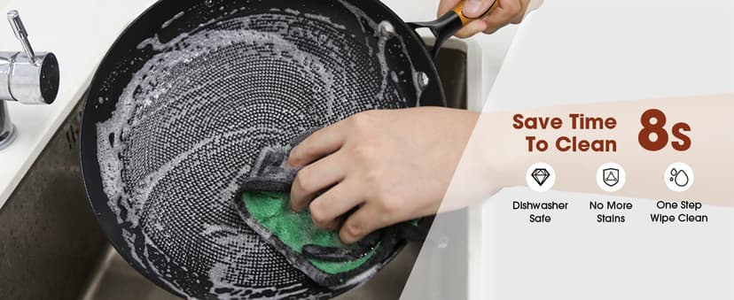 imarku Non Stick Frying Pans - 8 inch & 10 inch Frying Pan Nonstick Set, Honeycomb Lock Oil Cast Iron Skillets, Dishwasher Safe, Induction Compatible, Detachable Handle Pans, Best Gifts