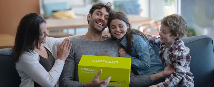 Leaf Blower Cordless - 21V Powerful Electric Leaf Blower with 2 Batteries and Charger, 2 Speed Modes, 2.0Ah Lightweight Battery Powered Leaf Blowers for Lawn Care, Patio, Dust, Blowing Leaves