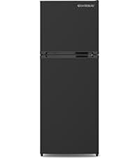 RV Refrigerator, Black, 7.6 cu.ft. | 12V | Compact RV Fridge | Customizable Controls | Space-Saving Design | R-780BK-12V