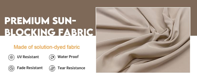 15ft Patio Umbrella with Base,Large Outdoor Double-Sided Rectangle Umbrella with Crank Handle, Market Umbrella for Poolside Garden Deck Backyard Beach Pools, Beige