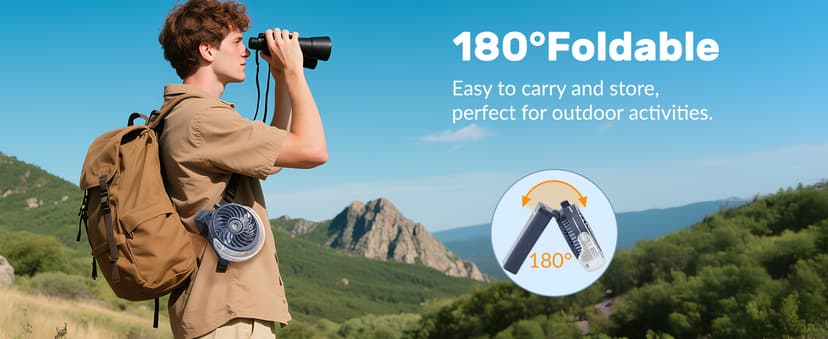 HandFan 4000mAh Upgraded Handheld Misting Fan, 50ml Water Tank, Rechargeable Personal Mister Fan Portable AC, Spray Water Mist Fans, Foldable Cooling Ice Fans for Beach Travel Disney(Royal Blue)