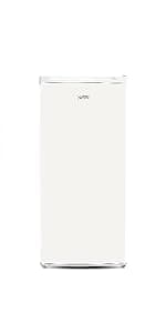 Commercial Cool Upright Freezer, Stand Up Freezer 6 Cu Ft with Reversible Door, Black