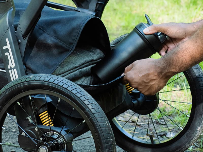 Chicco TRE® Jogging Stroller, All-Terrain Stroller, Compatible with Chicco Infant Car Seats (not Included), Baby Travel Gear | Galaxy/Black