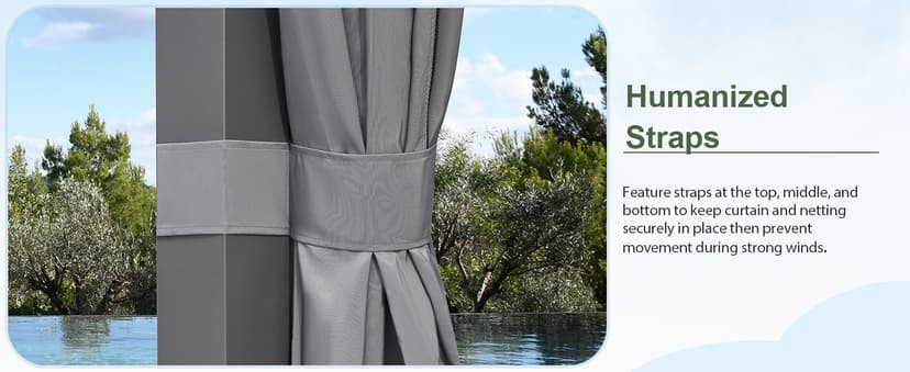 Aoxun Louvered Pergola 10' x 10' Outdoor Aluminum Pergola with Adjustable Top for Decks, Gardens and Backyards, Gray