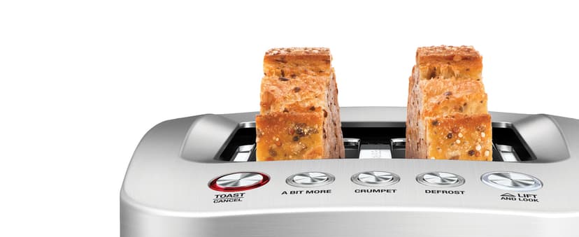 Breville Die-Cast Smart Toaster, 2-Slice, Brushed Stainless Steel