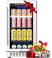 BODEGA 24 Inch Wine Cooler Refrigerator, 46 Bottle Dual Zone Wine Fridge with Double-Layer Tempered Glass Door,wine refrigerator with Temperature Memory Function, Built-in or Freestanding wine cooler.