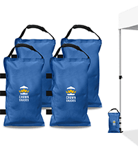 CROWN SHADES 10x10 Pop up Canopy Tent Instant Canopy with 150D Silver Coated Fabric Including 2 Half Sidewalls, 4 Ropes, 8 Stakes, 4 Weight Bags, STO 'N Go Bag, White