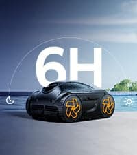 Pool Cleaner K20, 2H Runtime Cordless Robotic Pool Vacuum, Touch Screen, Smart Navigation, Cleans Floor, Walls, Waterline, Ideal for Above & In-Ground Pools, Self-Parking