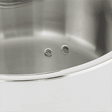 Viking Contemporary 3-Ply Stainless Steel 10 Piece Stainless Steel Kitchen Cookware, Silver