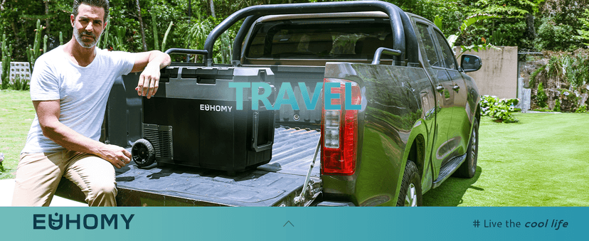 EUHOMY 12 Volt Refrigerator with Ice Maker, 48QT(45L) Electric Cooler Usable Battery Dual Zone, Car Refrigerator APP Control, 12V Fridge 12/24V DC 110-240V AC for Camping, Travel, Outdoor, Home