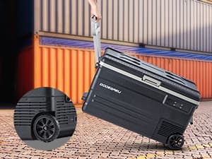 BODEGACOOLER 12 Volt Car Refrigerator,80 Quarts Portable Fridge,75L RV Freezer Single Zone,with APP Control,-4℉-68℉ Car Cooler,12/24V DC & 100-240V AC for Travel, Camping,Outdoor,Truck,SUV