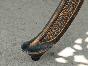 7-Piece Patio Furniture Dining Set, All-Weather Cast Aluminum Outdoor Table and Chairs for 6, Includes 4 Fixed Chairs & 2 Swivel Chair & 60’’ Rectangular Dining Table, Red