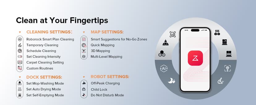 roborock Qrevo Edge S5A Robot Vacuum and Mop, 17,000Pa, Zero-Tangling, DuoDivide Main Brush, FlexiArm Side Brush, Hot Water Mop Washing & Self-Cleaning, Warm Air Drying, Self-Emptying, Black