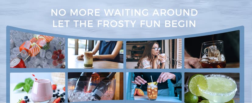 Ecozy Countertop Ice Maker, Portable, Self-Cleaning, 9 Bullet Ice Cubes in 6 Mins, 26lbs/24Hrs, Ice Maker Machine with Ice Bags, Handle, Standing Scoop and Basket, Black, IM-BS261C