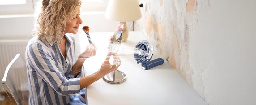 HandFan 2025 Upgraded Portable Misting Fan, Two Button Easy Operation, Handheld Rechargeable Mister Fan, Spray Water Mist Fans, Mini Electric Cooling Fans for Travel, Outdoors, Disney(Royal Blue)