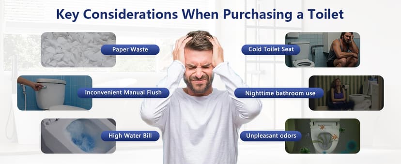 DeerValley Smart Bidet Toilet, One Piece Bidet Toilet for Bathrooms, Toilets with Auto Open/Close Lid, Heated Seat, Warm Dryer, Foot Sensor Operation, Night Light,Tankless Toilets with LED Display