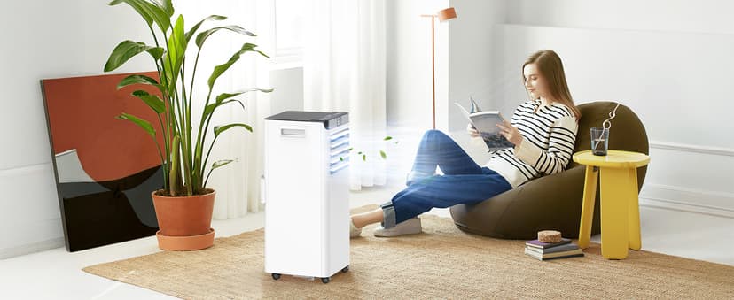 Portable Air Conditioners 8,000 BTU Air Conditioner Portable for Room up to 365 Sq.Ft. Portable AC Unit with Remote Control 4 Modes Dehumidifier Window Mount Kit (8000-07E)