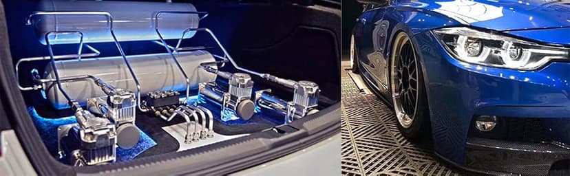 Universal 150 PSI Horns Heavy Duty Onboard Air Compressor, Replacement for Truck/Car Train Horn/Suspension/Ride/Bag kit/System and All 12v Vehicles like Semi/Pickup Trucks, Silver 1/4