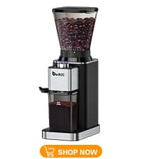 Conical Burr Coffee Grinder Electric, Espresso Coffee Bean Grinder for Home Use Adjustable 48 Grind Settings, 35s Precision Timer, Stainless Steel, Anti-Static for Pour Over/Drip/French Press