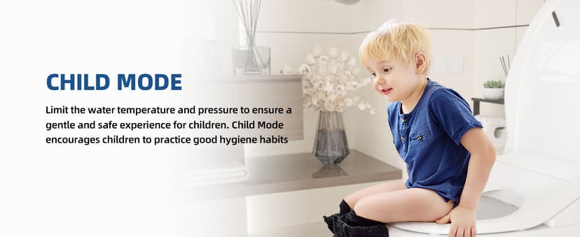 Electric Bidet Toilet Seat, Heated Toilet Seat Elongated with Instant Warm Water & Dryer, Feminine & Front Rear Wash, Wireless Remote, Self-Clean Nozzle, Slow Close Lid, Upgraded Silent ECO Child Mode