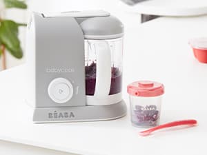 BEABA Babycook Solo 4 in 1 Baby Food Maker, Puree Steamer and Blender for Purees, Grinder with Auto Steam Cooking, Lrg Capacity 4.5 Cups 27 Servings in 20 Mins, Oat
