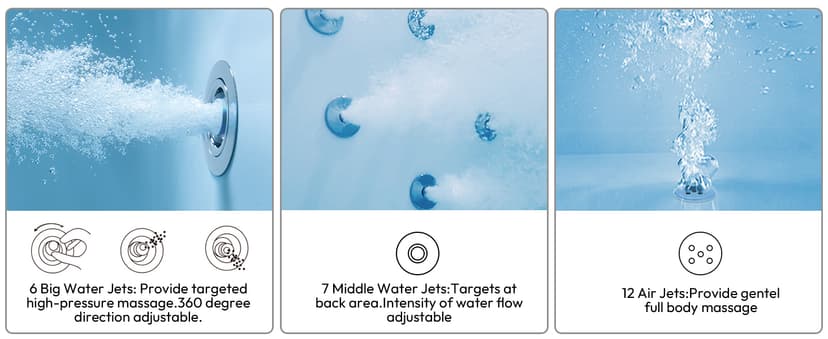 Empava Walk In Tub for Seniors,54" x 30'' Right Drain,12 Air & 13 Whirlpool Massage Jets Bathtub,with built-in Heater,2 Safety Handrail,19.25" Wide Right Outswing Door,Slip-Resistant Floor,Acrylic