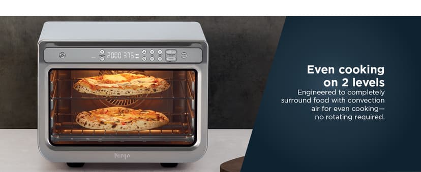 Ninja Prestige Smart XL with Pro Cook System 10-in-1 Air Fry Digital Countertop Convection Toaster Oven with Air Fry, Air Roast, Broil & Bake, Pro Cook Thermometer, 1800 Watts, Stainless Steel, DT551
