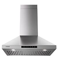 Wall Mount Range Hood 36 inch,Kitchen Vent Hoods 980 CFM Ducted/Ductless Range Hood,with Gesture Sensing & Touch Control Switch Panel, 3 Speed Exhaust Fan Permanent Filter