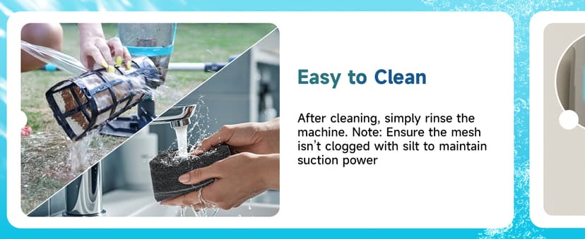 Cordless Handheld Pool Vacuum, Rechargeable Pool Cleaner with 16 Gal/Min Suction, 60 Min Runtime, Dual-Phase Cleaning System, Ideal for Above Ground Pools, Spas, Hot Tubs, Teal (2025 Version)