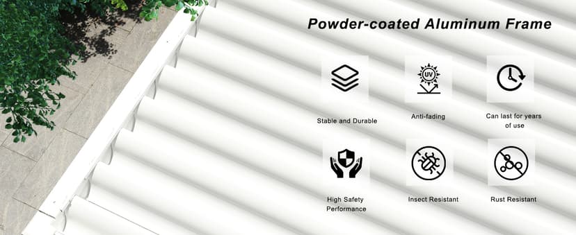 MASTERCANOPY 12’ X 16’ Louvered Pergola Outdoor Aluminum Patio Pergola with Adjustable Roof for Deck Backyard Garden (Black)