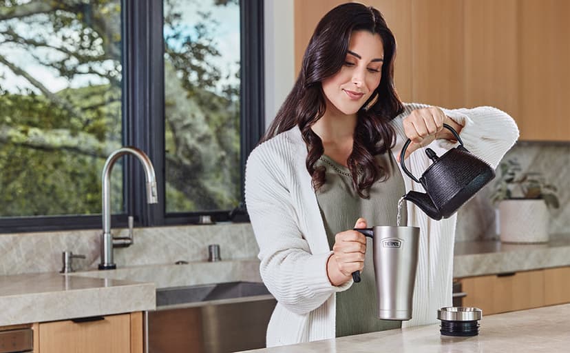 THERMOS ICON SERIES, Stainless Steel Mug, Granite, 16 oz