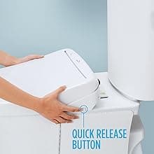 TOTO WASHLET A2 Electronic Bidet Toilet Seat with Heated Seat and SoftClose Lid, Elongated, Cotton White - SW3004#01