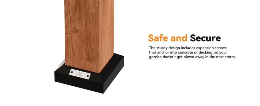 Modern Shade The Aura Cedar Wood Entertainment Bar Center, Wood Gazebo Grill Pavilion with Shelves & Paper Towel Holder, Grill Gazebo with Hardtop Steel Roof,TV Mount, Power Strip for Patio, Garden