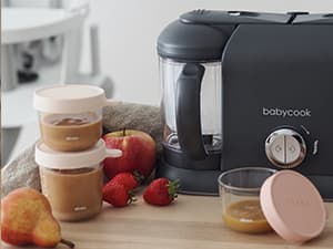 BEABA Babycook Duo 4 in 1 Baby Food Maker, Baby Food Processor, Baby Food Blender Baby Food Steamer, Make Fresh Healthy Baby Food at Home, 9.1 Cup Capacity, Makes 54 Servings in 20 Mins, Oat