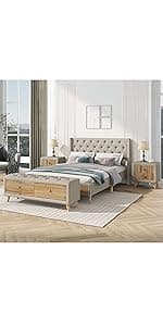 Merax Twin Size Wood Loft Bed, House Bed Frame with Ladder and Safety Guardrails for Kids, No Box Spring Needed, White