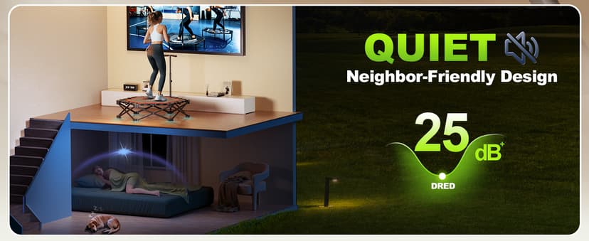 42" Foldable Mini Trampoline- 450lb Capacity Fitness Rebounder w/3-Level Adjustable T-Bar, Adults Workout Trampoline, Non-Slip Pad | Foldable Design for Home/Gym