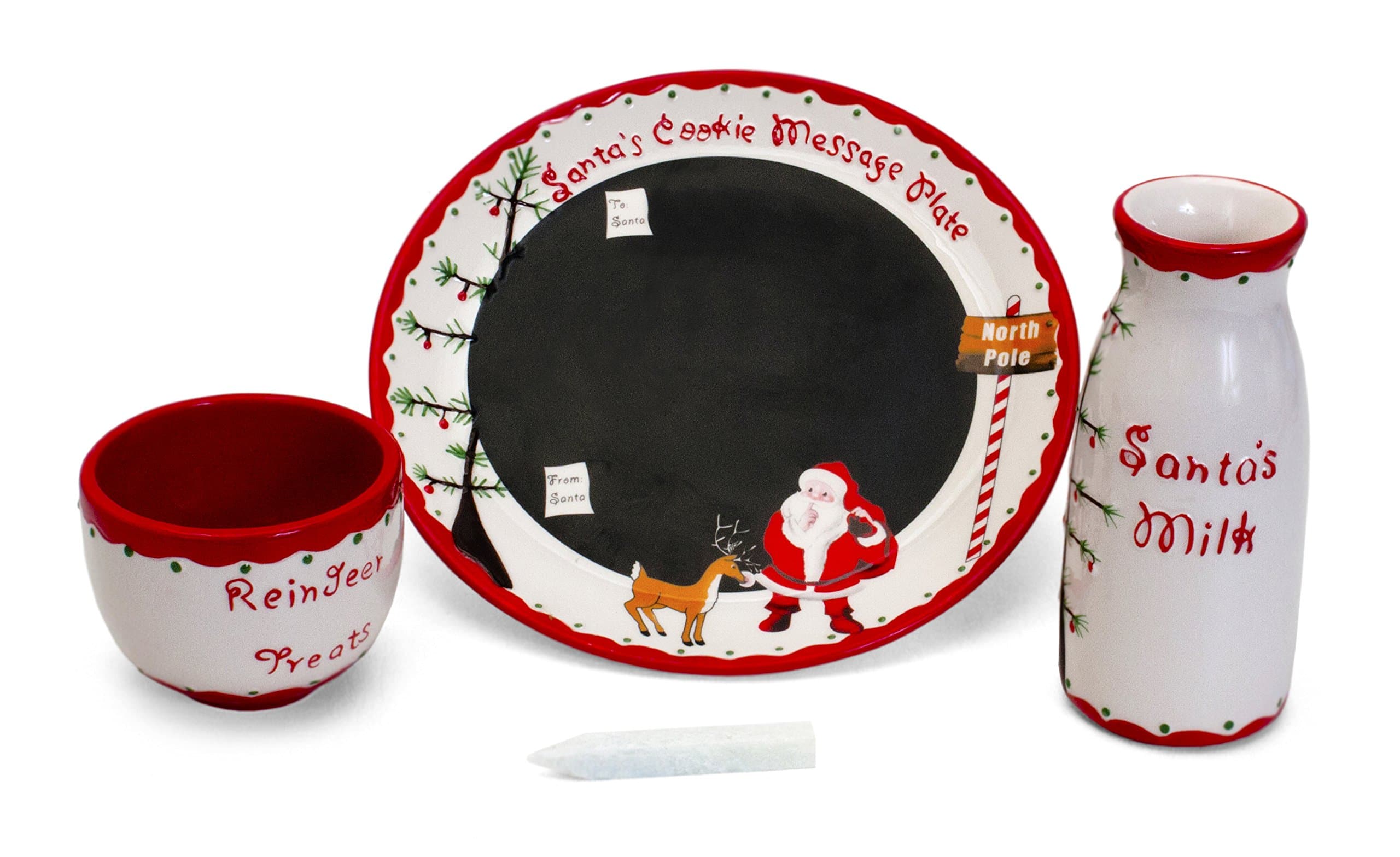 best christmas cookie plates for santa